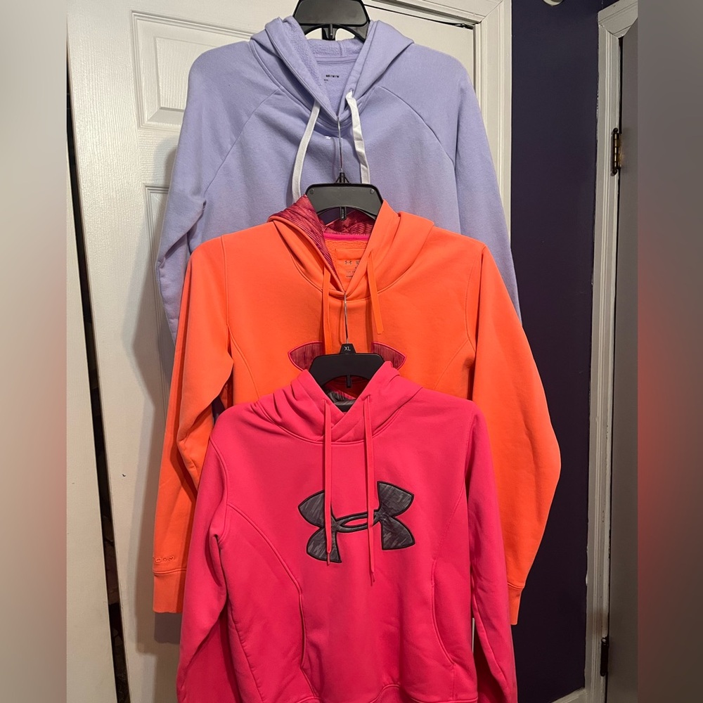 Under Armour Women's Hoodies - Purple, Orange, Pink